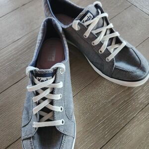 Keds Women's Center III Canvas Lace-Up Sneakers Size 9 Casual Low Top Shoes NWOT